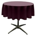 thumbnail image 2 of Exlonjet Fabric & Foam Inc, 36" Round Polyester Poplin Tablecloth for 24" Round Small Coffee Table with 6" Drop. (Raisin), 2 of 3