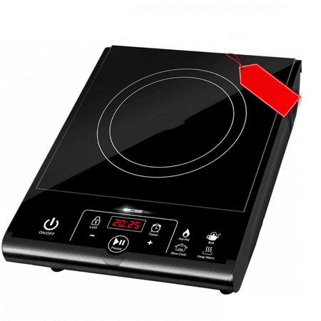 Portable Induction Cooktop, 1800W Hot Plate Electric Stove Top Burner. 8 Temp Levels, Auto-Off & Pot Detection, LED Display, Child Lock, 4 Programs, Burners for Cooking