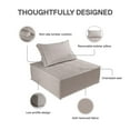 thumbnail image 2 of DHP Paloma Upholstered Single Sofa Chair, Textured Taupe Fabric, 2 of 8
