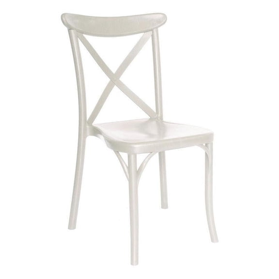Offiho Eqqus Silla de Comedor Vintage Para Eventos Apta para Exterior e Interior con Protección UV