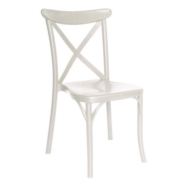 Offiho Eqqus Silla de Comedor Vintage Para Eventos Apta para Exterior e Interior con Protección UV