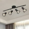 thumbnail image 3 of Track Lighting Kit, 4 Light Stylish GU10 High Brightness Wide Lighting Angle Rustproof Track Lighting Fixtures With Wrench For Restaurants, 3 of 8