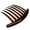Brown, variant on Wide Teeth Hair Comb French Twist Unbreakable Good Grip Comb Hair Side Comb Clip for Women Girls Black/Coffee