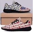 thumbnail image 3 of Dog Dachshund American flag Shoes Sneakers Black Size 7, 3 of 7
