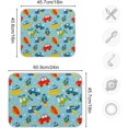 thumbnail image 2 of Lavender Lemon Floral Dishes Drying Mat Absorbent Quick Dry Rainbow Heat Resistant Mats for Kitchen Counter Decoration 16x18 Inch, 2 of 6