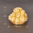 thumbnail image 5 of Auspicious Imitation Gold Ingot Ornament Plastic Mascot Display Crafts Home Decor Gold Acrylic Ice Fake Plastic Gold Nuggets Gold Rocks Gems Marble Vases Fillers Table Scatter Decoration, 5 of 8