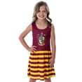 thumbnail image 6 of Harry Potter Girls All Houses Crest Logo Tank Stripe Accent Pajama Nightgown, 6 of 6