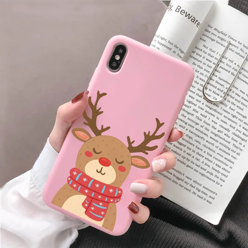 Christmas Case For Huawei P 40 Lite E P30 P20 Pro P10 Mate 10 20 30 