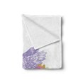thumbnail image 2 of Cartoon Soft Flannel Fleece Throw Blanket, Illustration of Lady Dragon Mythical Fairytale Fantasy Animal, Cozy Plush for Indoor and Outdoor Use, 70" x 90", Pale Pink Lavender, by Ambesonne, 2 of 5