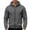 Dark Gray, variant on Elvqul Long Sleeve Shirts for Men Gray Mens Graphic Pullover Tops Casual Fashion Hooded Hoodies