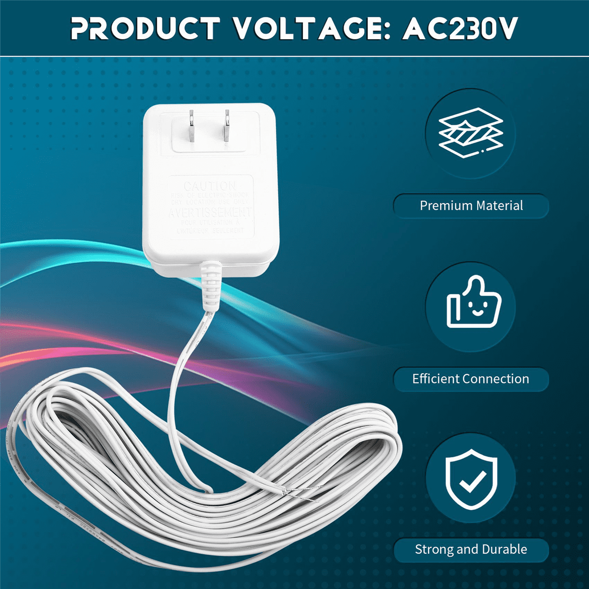 2X 24V Doorbell Transformer Adapter for Video Doorbells, Enhanced Performance & Easy Installation US PLUG,2 x Doorbell Transformer,White