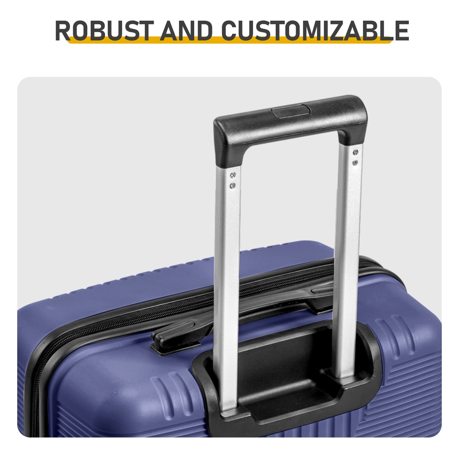 3 Piece Luggage Set 20/24/28 Inch 360 Silent Spinner Wheels Hard Shell Suitcase for Family Business Travel