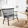 thumbnail image 6 of Pemberley Row Wood Black Settee Rectangular Contemporary Unassembled, 6 of 11