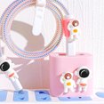 thumbnail image 5 of Charger Protective Cover Astronaut Breathable Easy Installation Silicone Chargers Cable Protector for 18W 20W Chargers 5 Piece Set (Pink), 5 of 5
