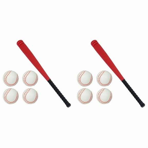 2X Kids Baseball Bat and Ball Set Plastic Game Sport Playing Sports for Outdoor Backyard A