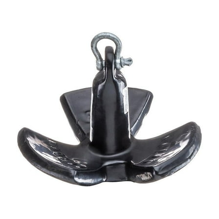 Seachoice 41520 Black Vinyl River Boat Anchor, Iron, 20 lbs - Ideal for Boating