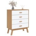 thumbnail image 2 of vidaXL Drawer Cabinet OLDEN White and Brown Solid Wood Pine, 2 of 5