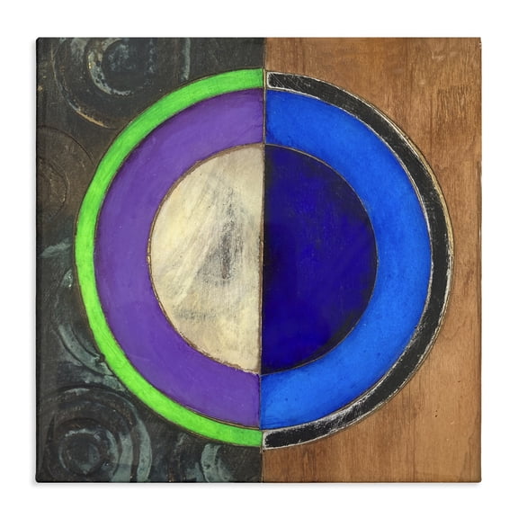 Stupell Industries Rustic Lodge Rustic Circular Balance Canvas Art, 17 x 17, by Matthew Finger
