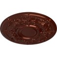 thumbnail image 3 of 28 1/8"OD x 1 3/4"P Oslo Ceiling Medallion (Fits Canopies up to 10 1/2"), Hand-Painted Antique Copper, 3 of 6