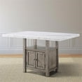 thumbnail image 2 of Pemberly Row White Marble and Driftwood Counter Height Dining Table, 2 of 7