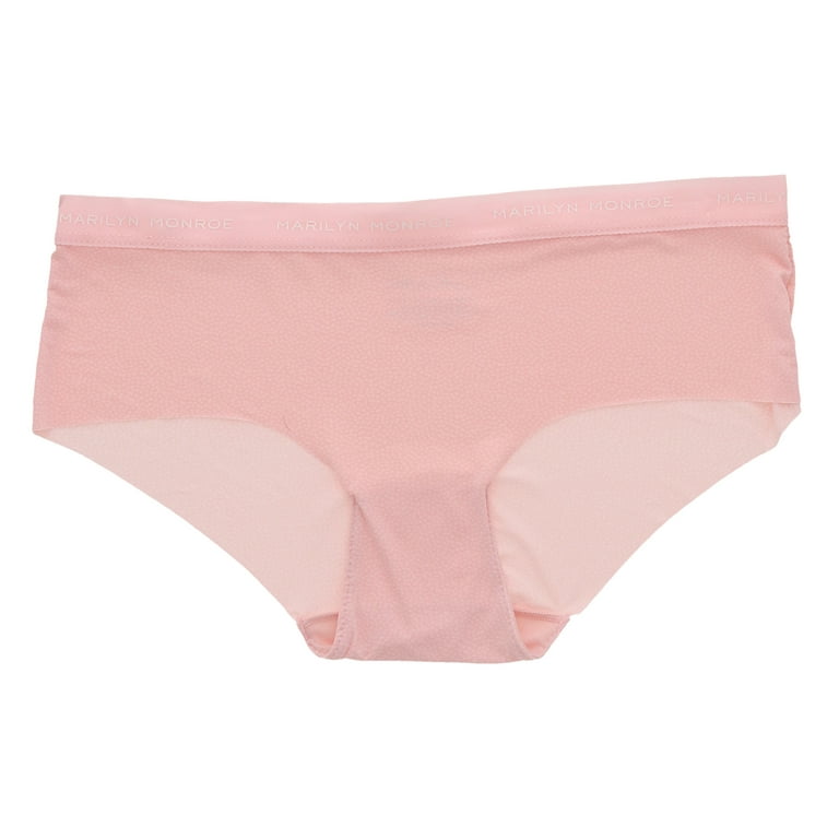 Marilyn Monroe Women's Seamless Sports Band Hipster Panties 5 Pack - Pink  Florals - Medium 