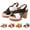 Black, variant on Ladies' Non‑slip Lug Sole Chunky Heel Sandals, Color Block Faux Leather Adjustable Strap Platform Shoes for Long‑time Standing Black 35