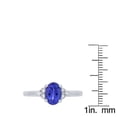 thumbnail image 2 of Gin & Grace 14KT WG Tanzanite and Diamond Accent Ring, 2 of 6