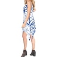 thumbnail image 3 of HAPPY BAY Women's Beachwear Swimsuit Coverups for Women Summer Swim Beach Cover ups for Swimwear Women Bathing Suit Spaghetti Dress 12-14 Royal, Tie Dye, 3 of 5