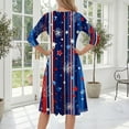 thumbnail image 7 of BOMYJESK 4th Of July Dresses for Women Maxi Dress 250th Anniversary Stars Stripes Midi Dresses Boho Independence Day Summer Dresses Elegant Classy Evening Dress for Party Multicolor L, 7 of 7