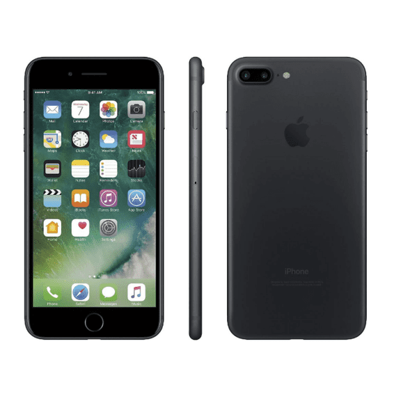 Restored Apple iPhone 7 Plus, GSM Unlocked 4G LTE- Black, 32GB (Refurbished)