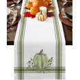 thumbnail image 1 of Fall Table Runners Autumn Pumpkin Thanksgiving Table Runner for Dining Tables Green Pumpkin Seasonal Autumn Dinner Table Runner for Kitchen Party Table Decoration 13x48 Inch, 1 of 6