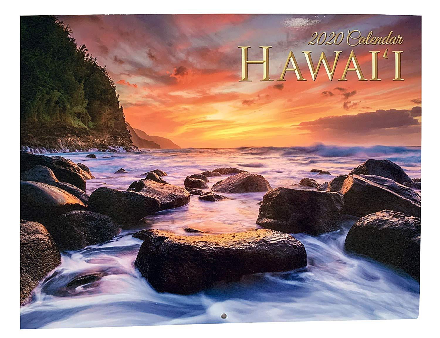 MAUI HAWAII ISLAND 12-Month 2020 Wall Calendar Tropical Beach Ocean From Kona 