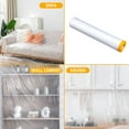 thumbnail image 6 of MERILER Clear Plastic Disposable Painter Cover in Roll - Antis-Tear, Multi-Purpose for Furniture, Floors, and More, Self-Adhesive, Large Size, Easy to Use, 6 of 7