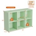 thumbnail image 5 of KZElegy 6 Cube Shelf Anti-Tip Design Storage Open Bookshelf,Wood Cube Organizer Toy & Display Shelves for Living Room Bedroom,Green(1PS), 5 of 11