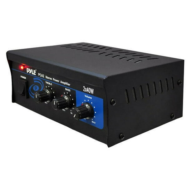 New Pyle PCA2 Mini 2x40W Stereo Power Amplifier Amp