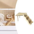 thumbnail image 4 of 2 piezas de plataforma de escalada para hámster, plataforma para mascotas, escalera decorativa, accesorio para jaula mesa y escalera en L, 4 of 6