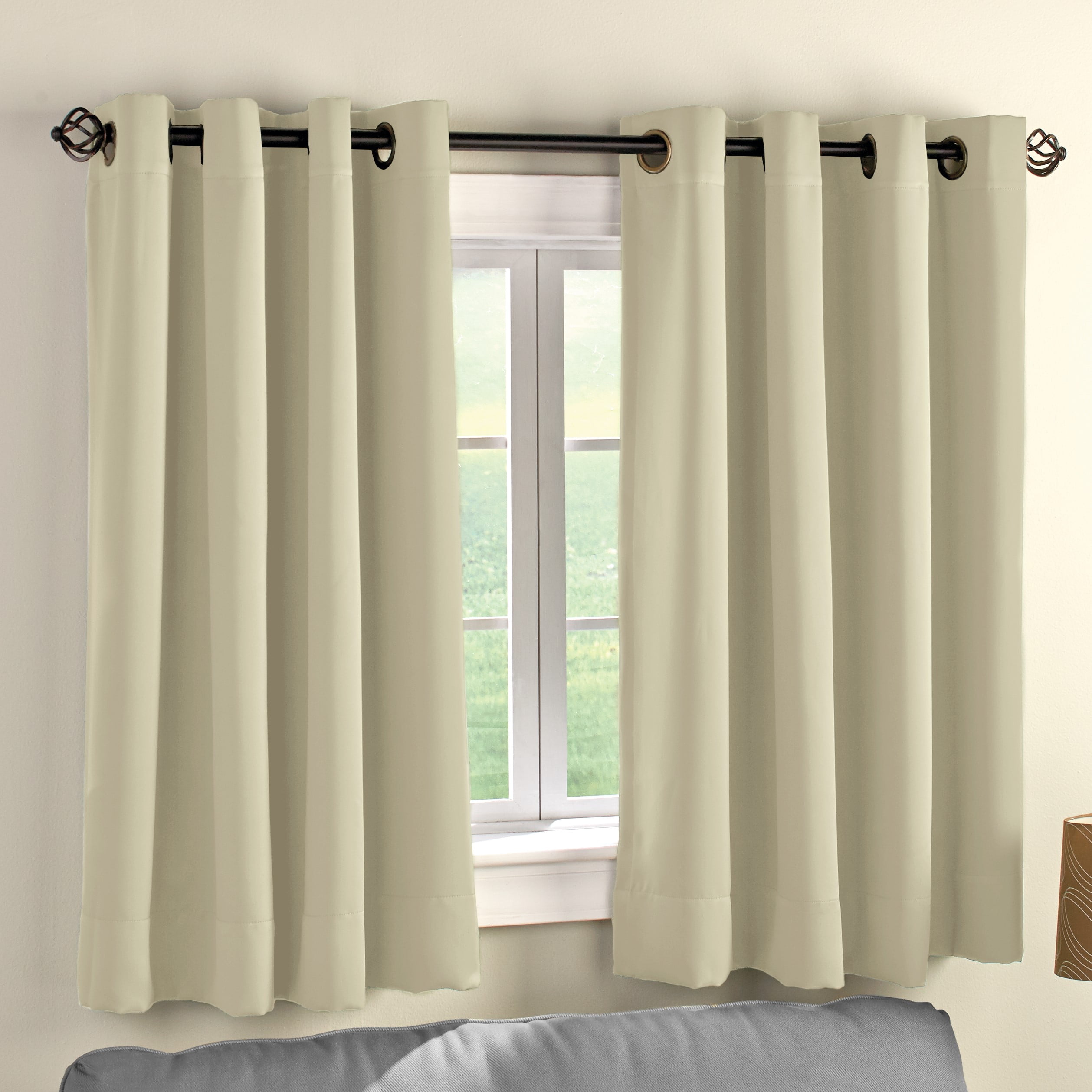 Ricardo Trading Ultimate Blackout 54Inch Short Length Grommet Curtain