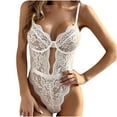thumbnail image 2 of uublik Valentines Lingerie Set for Women Lace Plus Size Babydoll Sexy Naughty Bodysuit, 2 of 5