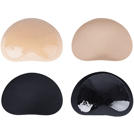 

2 Pairs Self Adhesive Bra Insert Pad Silicone Invisible Heart Push-up Pads Breast Enhancer Bikini filler For any Cup