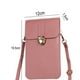 thumbnail image 2 of Bolsos cruzados pequeños para mujer, bolsos de cuero para teléfono móvil, cartera con cremallera, rosa oscuro, 2 of 5