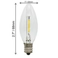 thumbnail image 3 of Paquete de 25 bombillas LED de repuesto para lámparas de vela eléctricas, casquillo E12, 0,7 W, 120 V, 3 of 7