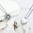 thumbnail image 5 of Heart Urn Necklace for Ashes Abalone shell Cremation Jewelry for Women Men Stainless Steel Memorial Pendant Loved Ones Funeral Keepsake Gifts, 5 of 7