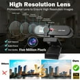 thumbnail image 3 of RONY 2K HD Web Camera with Fast Auto Focus Tripod Stand Privacy Cover for Video Calling Zoom Meeting, 3 of 9