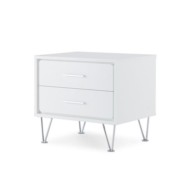 Collection Linéaire 2 - Table de Chevet Tiroir&44; Blanc