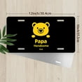 thumbnail image 2 of Papa Handsome Logo Front License Plate, Metal License Plate, Funny Standard Plates Personalized Novelty Decorative For Men/Women/Boys/Girls Car 6×12 Inch, 2 of 6