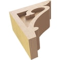 thumbnail image 6 of 3"W x 6"D x 6"H Classic Mayflower Rough Cedar Woodgrain TimberThane Corbel, Primed Tan, 6 of 6