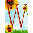 thumbnail image 2 of America Forever Summer Sunflower Ladybugs Monogram Garden Flag Letter W 12.5 x 18 inches Yellow Floral Spring Double Sided Vertical Outdoor Yard Lawn Decorative Yellow Hello Sunshine Garden Flag, 2 of 5