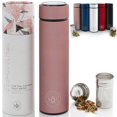 thumbnail image 1 of Vaso de viaje Teabloom Cosmopolitan de acero inoxidable de 480 ml, 1 of 8