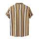 thumbnail image 4 of Camisa estampada a cuadros con solapa para hombre Camisa floral hawaiana Pompotops  oipoqjl24723, 4 of 9