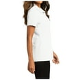 thumbnail image 3 of Womens Short Sleeve Easy Care SuperPro React Polo Shirt White S, 3 of 5